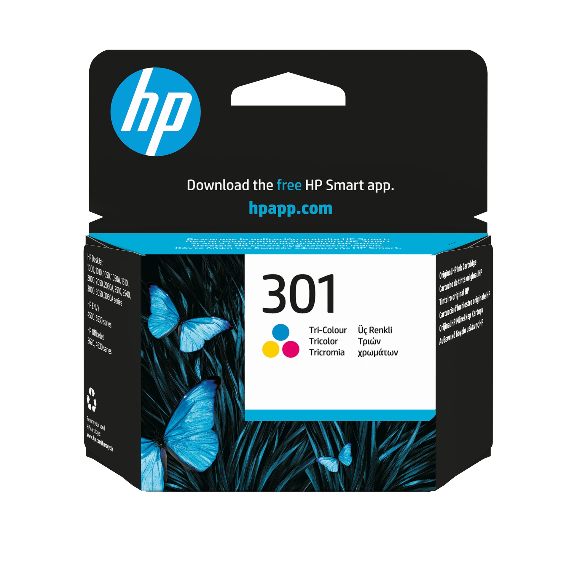 HP Tintenpatrone 301, Schwarz, Original – für 301