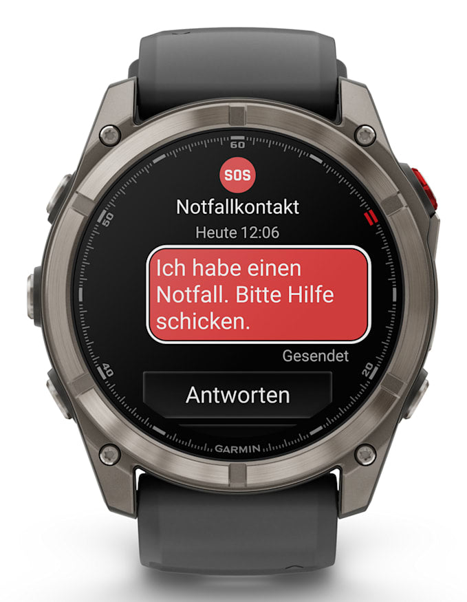 Garmin fenix 8 Pro LTE – GPS-Smartwatch – 51 mm, 1,4" AMOLED, LTE, Saphirglas, 100 m, Graphit/Schwarz