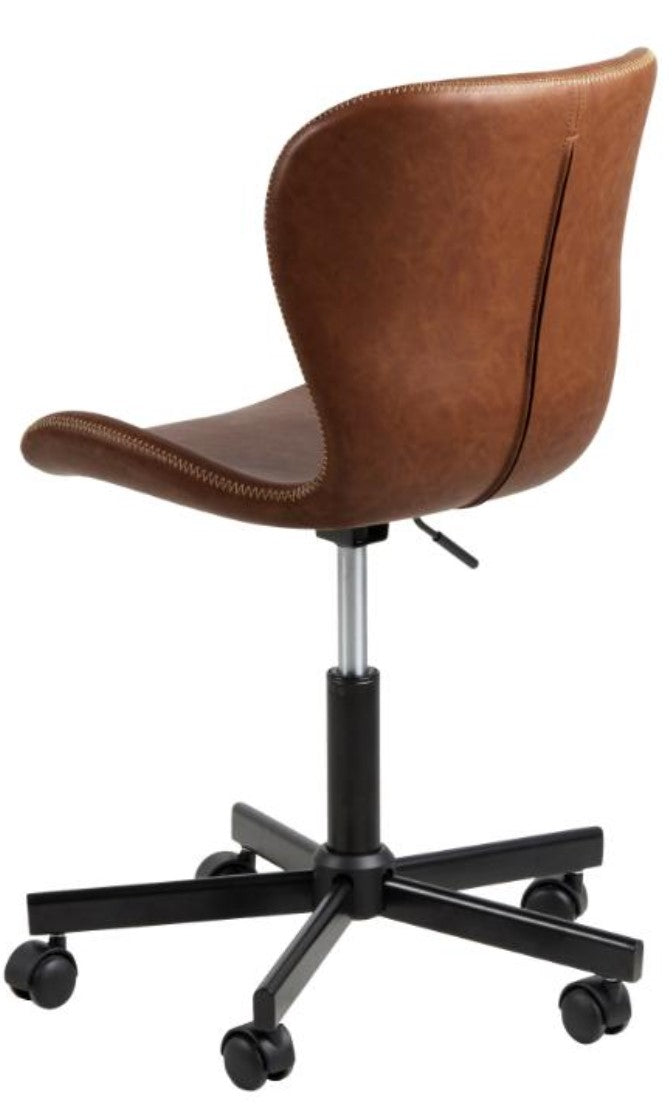 Actona AC Design Bürostuhl Batilda – braun, Kunstleder