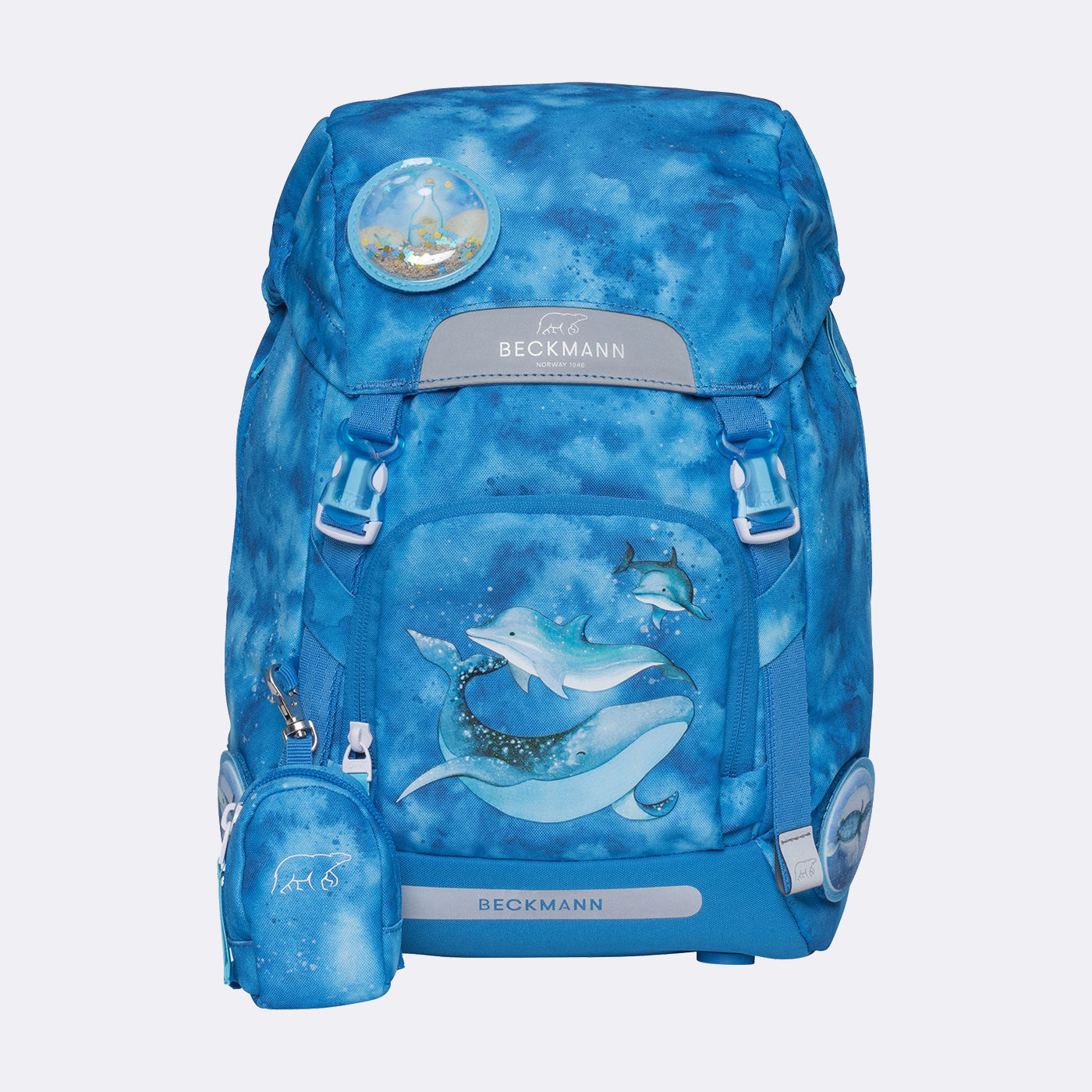 Beckmann Schulrucksack Classic 1st – 6-teilig – Ocean – 24,0×37,0×25,0 cm