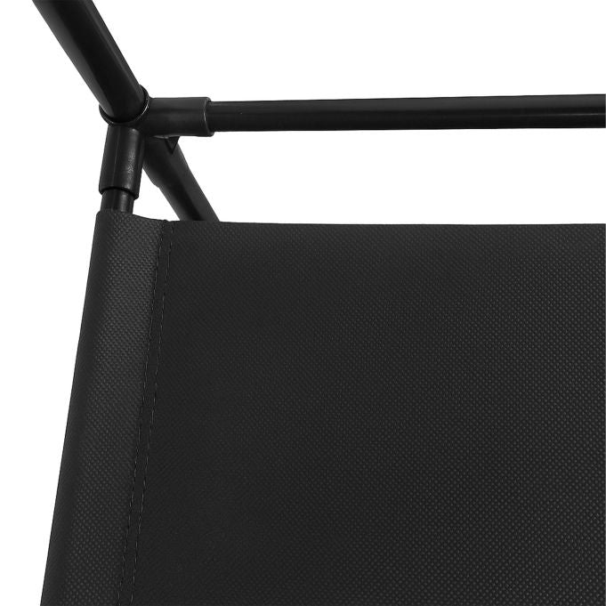 Relaxdays Garderobenständer – 8 Haken, mit Ablage, Stahl, Schwarz, 60 × 26 × 155 cm