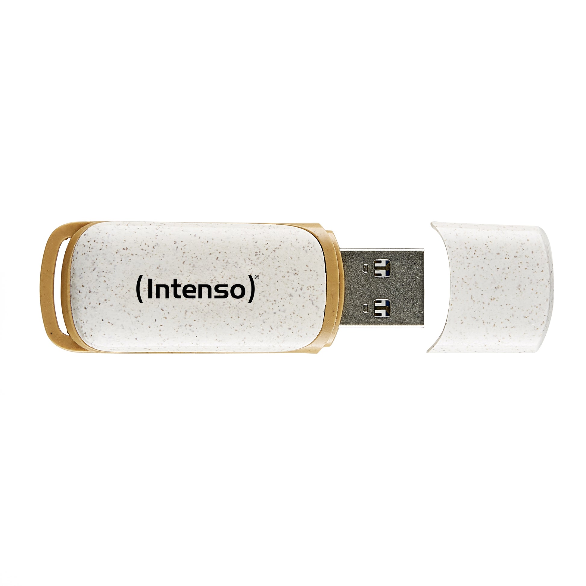 Intenso Green Line 3540480 USB-Stick 32 GB – USB-A USB 3.2 Gen 1, 70 MB/s Lesen, mit Kappe, Beige