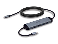Lindy 43326 Multiport-Adapter – USB-C, 1× HDMI, 2× USB-A, 100 W PD, SD/microSD