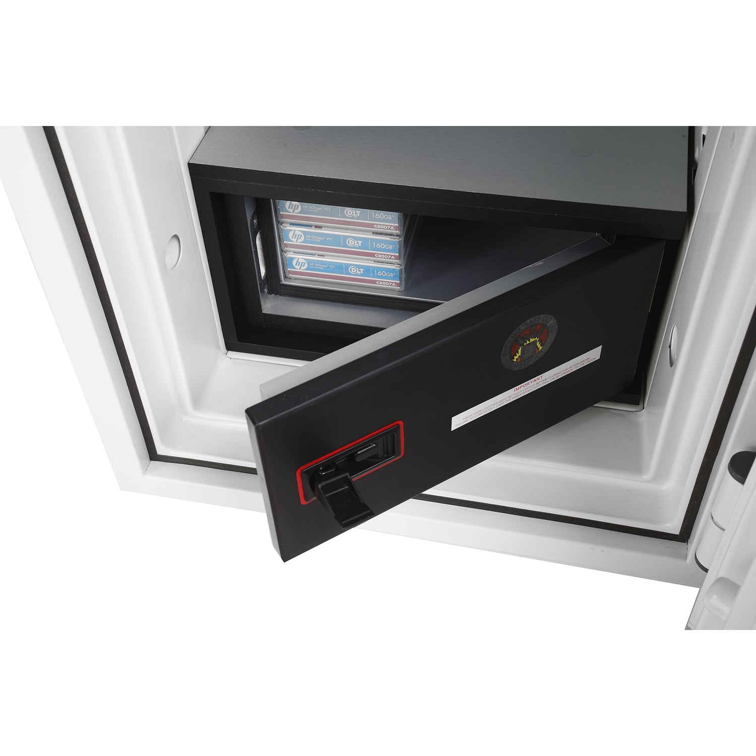 Phoenix Safe Co. Phoenix Tresor DATACOMBI DS2504F – Fingerabdruck – 63 l – Feuerschutz 120 min – Weiss