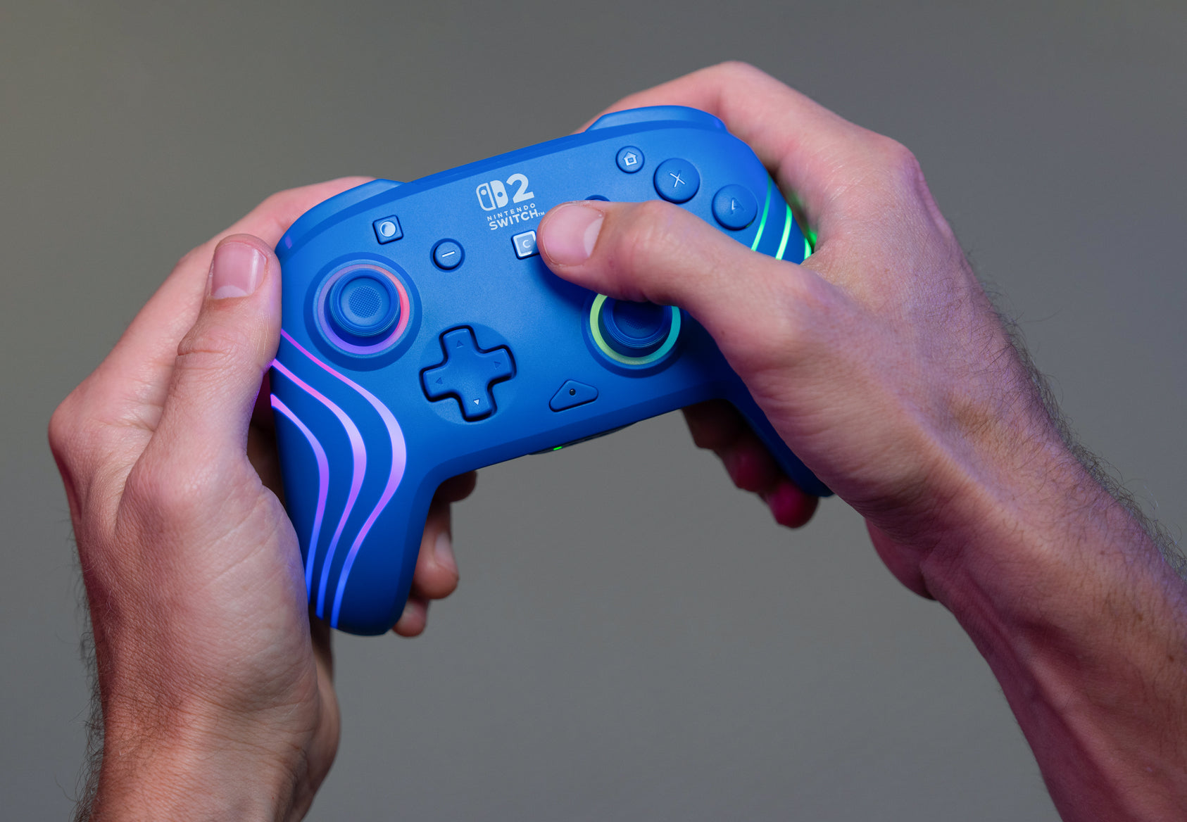 Turtle Beach Afterglow Wave – Gamepad – Bluetooth/USB, RGB, für Nintendo Switch & mehr, Blau
