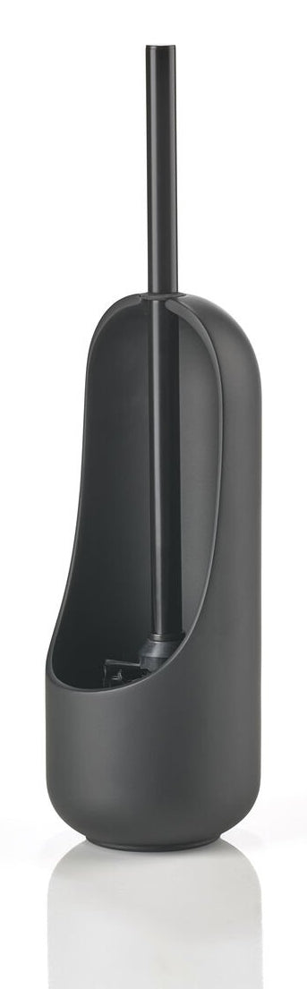 Zone Denmark WC-Bürstenset – Keramik, Stahl, Schwarz, H 41 cm, Ø 11,8 cm