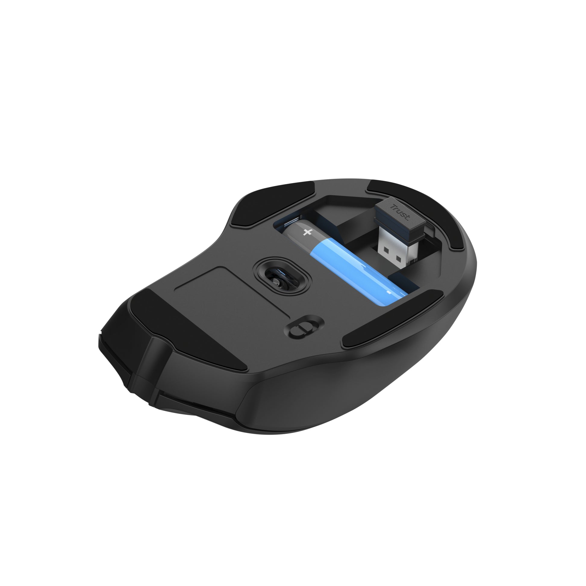Trust Nito Silent – Maus – Kabellos (2,4 GHz), rechts, Schwarz