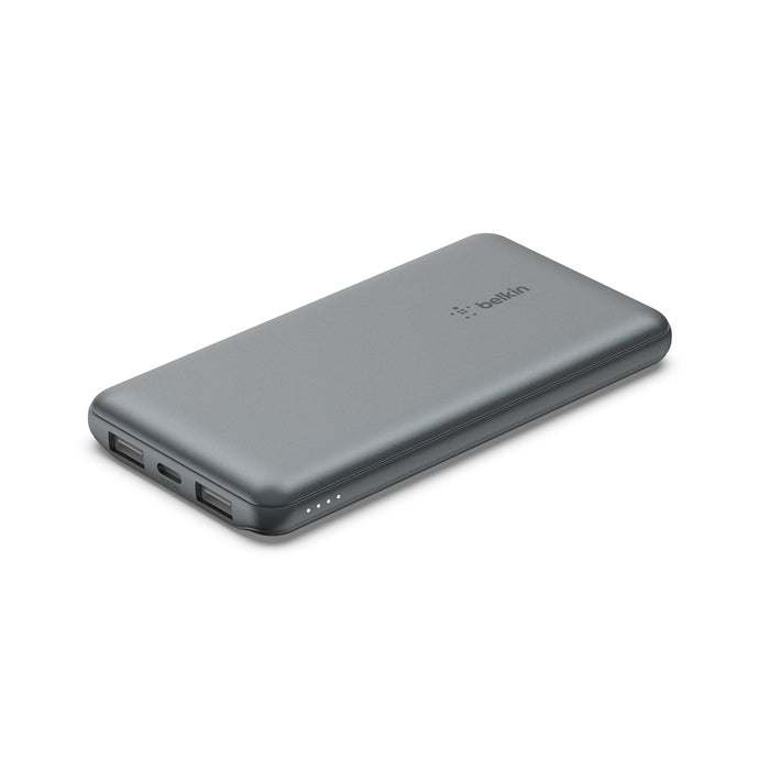 Belkin Powerbank 10000 mAh, PD 39 W, 1× USB-C, 1× USB-A, Grau