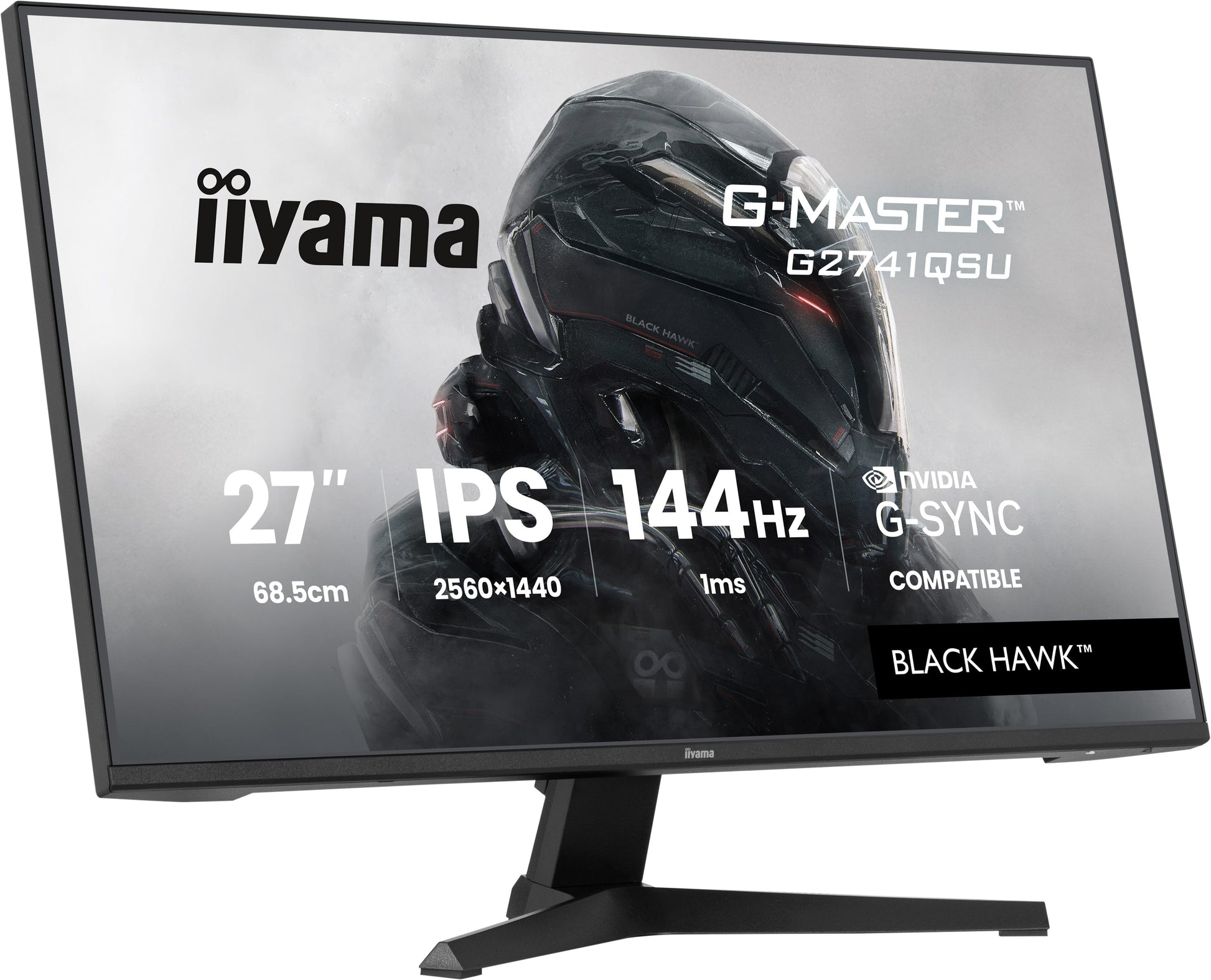 iiyama G2741QSU-B1 – Monitor, 27" 2560 × 1440 (WQHD), IPS, 144 Hz