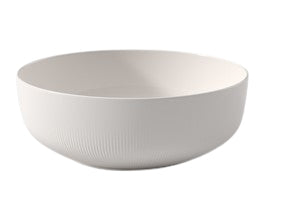 Villeroy & Boch Afina Salatschüssel – 2 l, Ø 24 cm, Porzellan, Weiss, spülmaschinenfest, mikrowellengeeignet