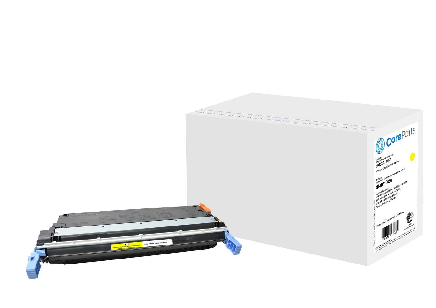 CoreParts Toner C9732A – Gelb, 12000 Seiten – für HP Color LaserJet 5500 (645A)