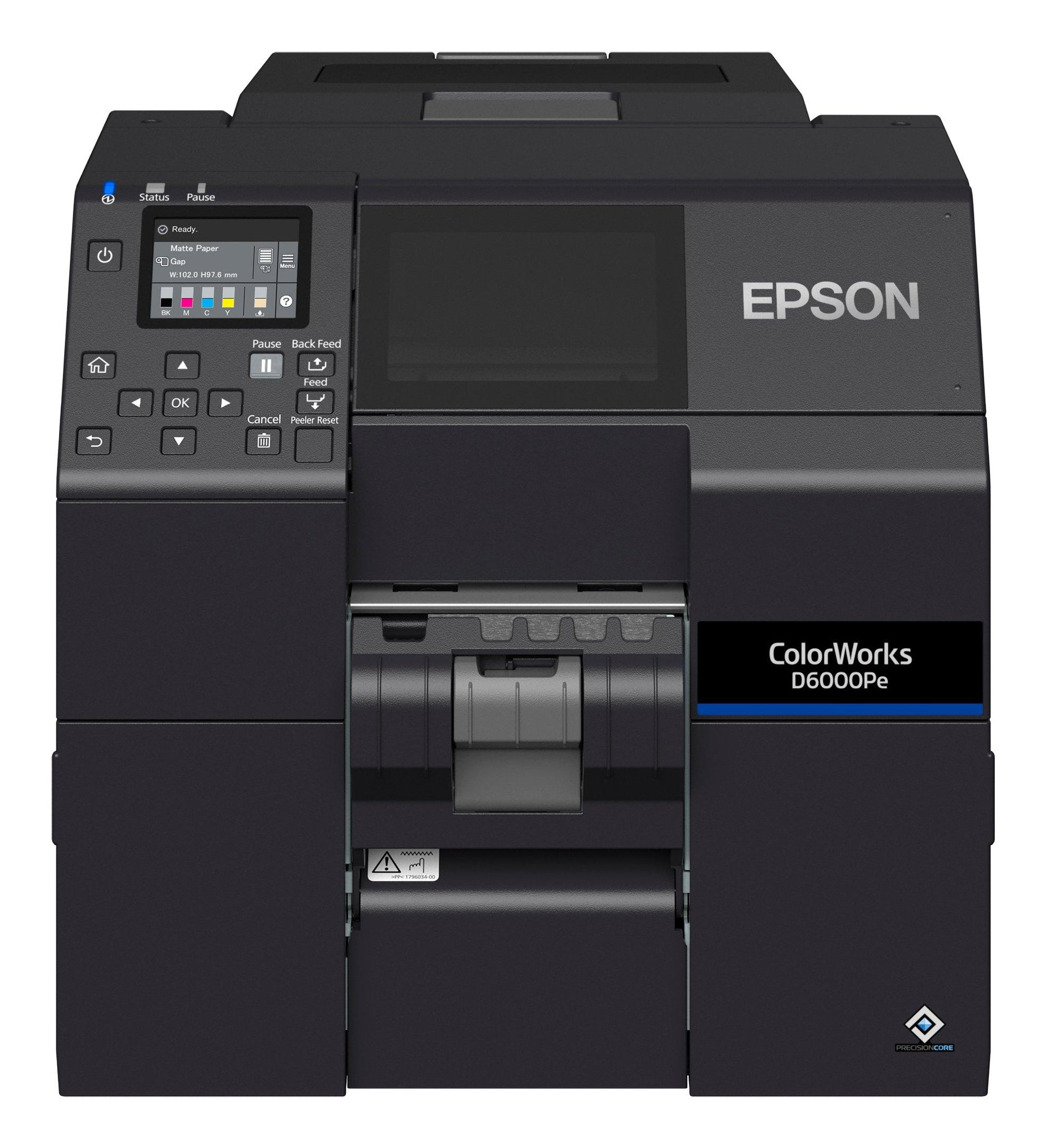 Epson ColorWorks CW-D6000PE – Farbetikettendrucker, Tintenstrahl, für Etiketten bis 108 mm, 119 mm/s