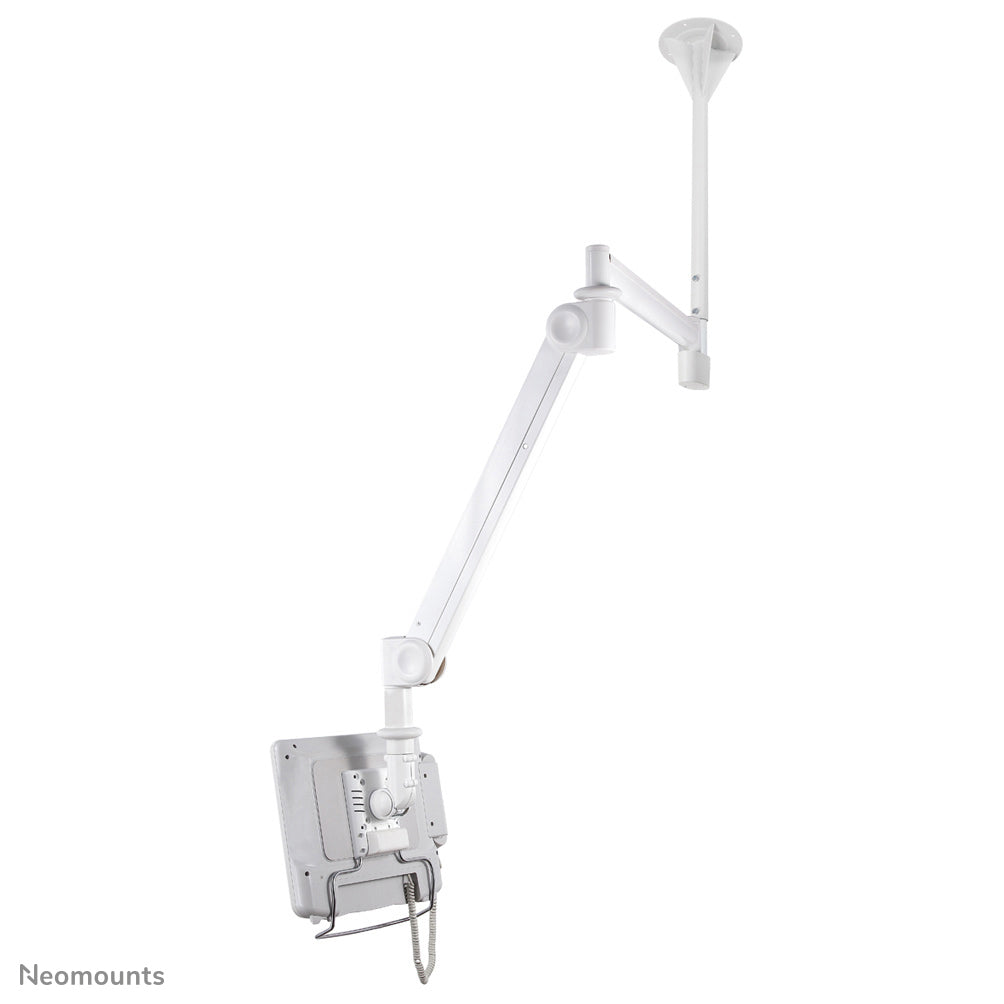 Neomounts Monitorhalterung, Decke, bis 24", höhenverstellbar, Neigen/Schwenken, Gasfeder, Weiss