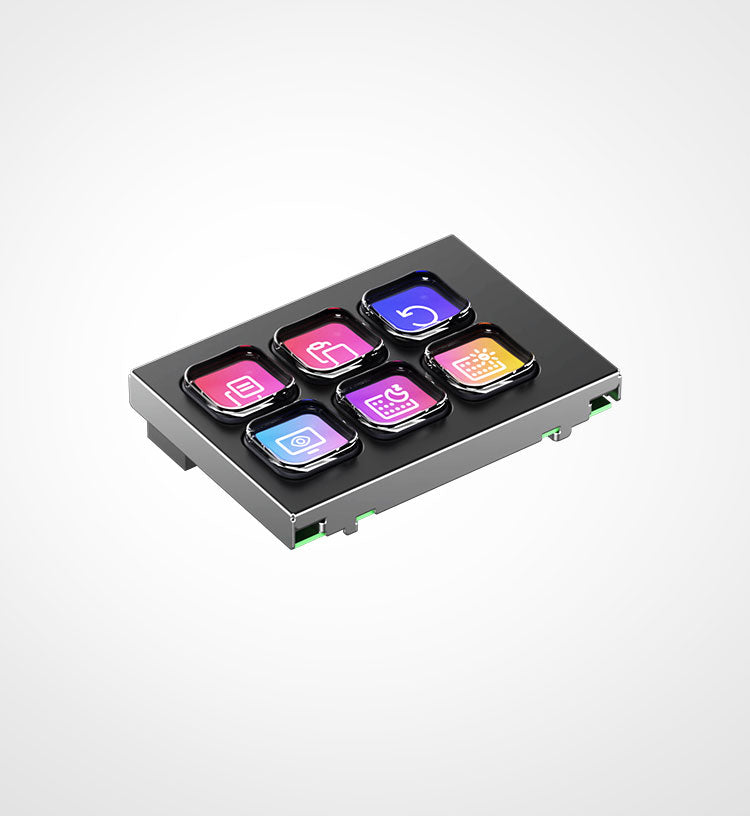 Elgato Stream Deck Module 6 – Keypad-Steuerpult – Membran – kabelgebunden (USB) – LCD-Tasten – schwarz