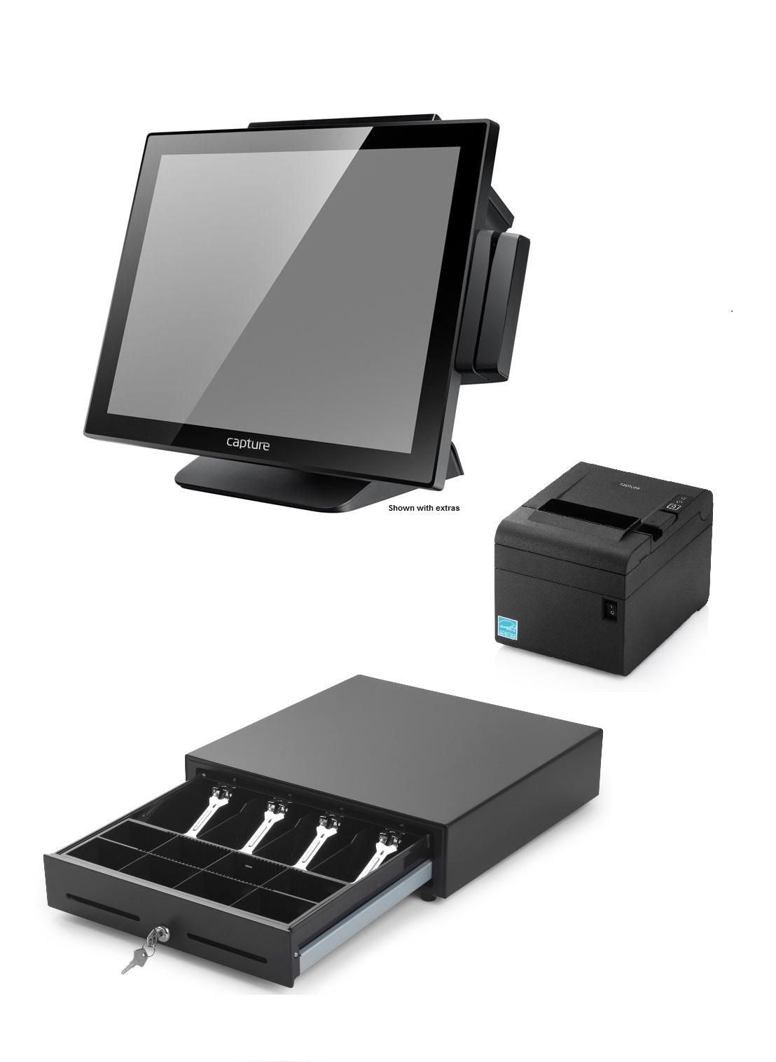Capture POS-Kit: Bondrucker, Kassenschublade, zweites Display