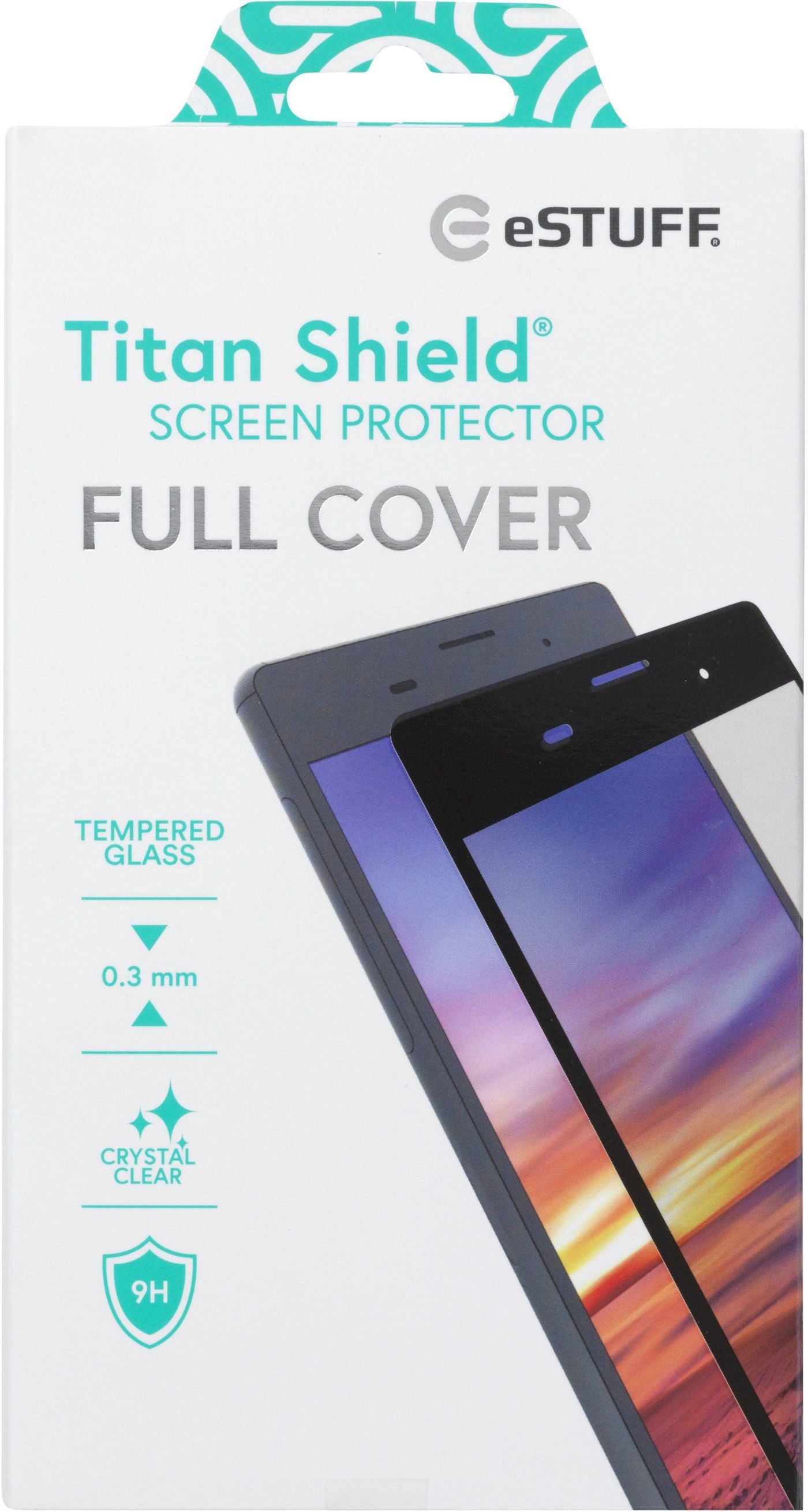 eSTUFF Displayschutz (Panzerglas), Full Cover – für Galaxy A72