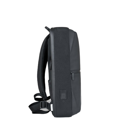 Vonmählen Horizon – Notebook-Rucksack – für 15,6"-Notebook, 20 l, Mikrofaserleder, schwarz, USB-Anschluss
