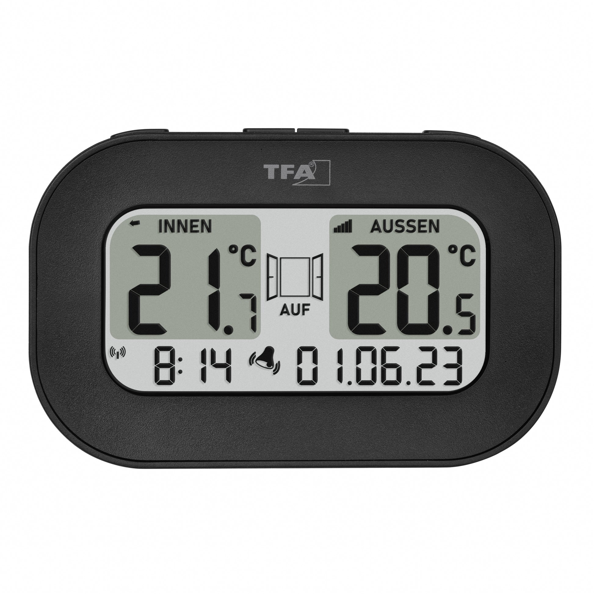 TFA-Dostmann TFA Dostmann 30.3046.01 – Funk-Thermometer, Digital, Innen/Aussen – Schwarz