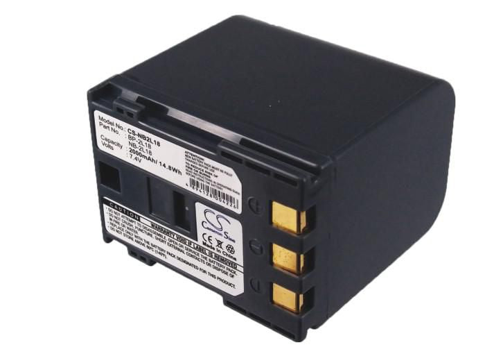 CoreParts NB-2L18 Akku – 7,4 V, 2000 mAh (14,8 Wh) – für Canon EOS 350D, DV5, DV5-BL und andere – Schwarz