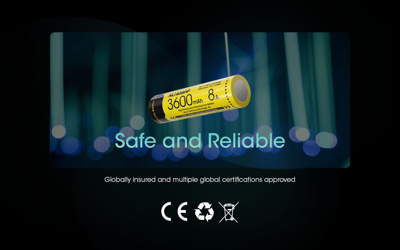 Nitecore 18650 Akku, Li-Ion, 3600 mAh, 3,6 V – 1 Stk.