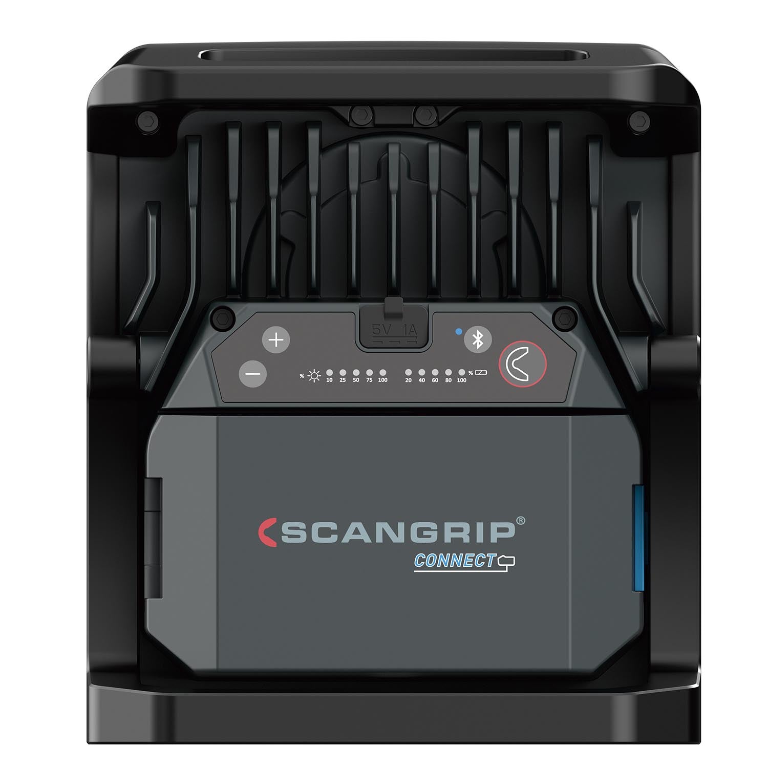 SCANGRIP Arbeitsleuchte Nova 4 Connect – 4000 lm, 30 W, IP65, Akku/Netz, dimmbar – Schwarz