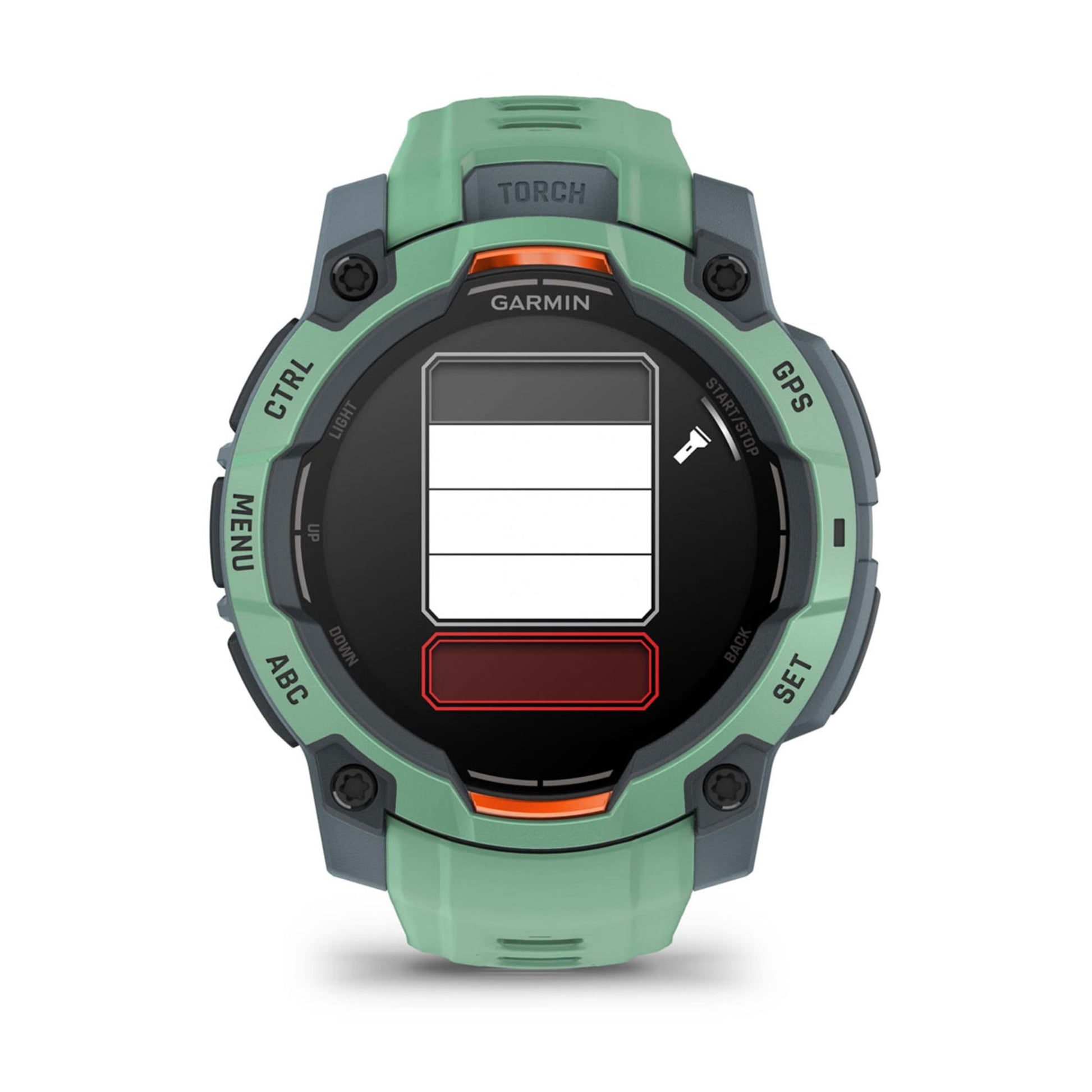 Garmin Instinct 3 – Smartwatch – 45 mm, 1,2", GPS, AMOLED, 10 ATM, Grün, Sportarmband