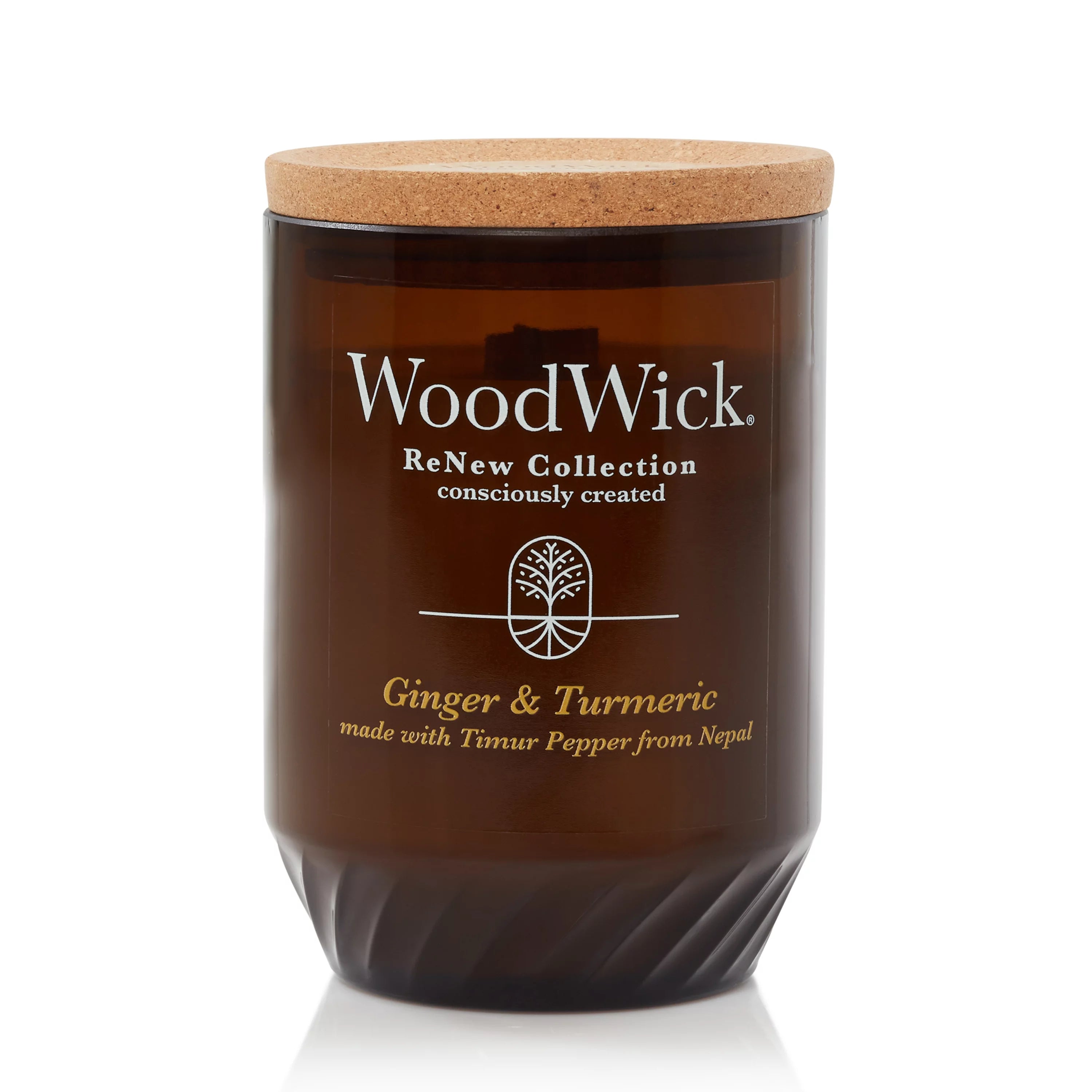 WoodWick Duftkerze – Ingwer & Kurkuma – Ø 8,8 × 12,9 cm