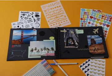 Exacompta Fotoalbum Scrap Addict – schwarz, 320 × 220 mm