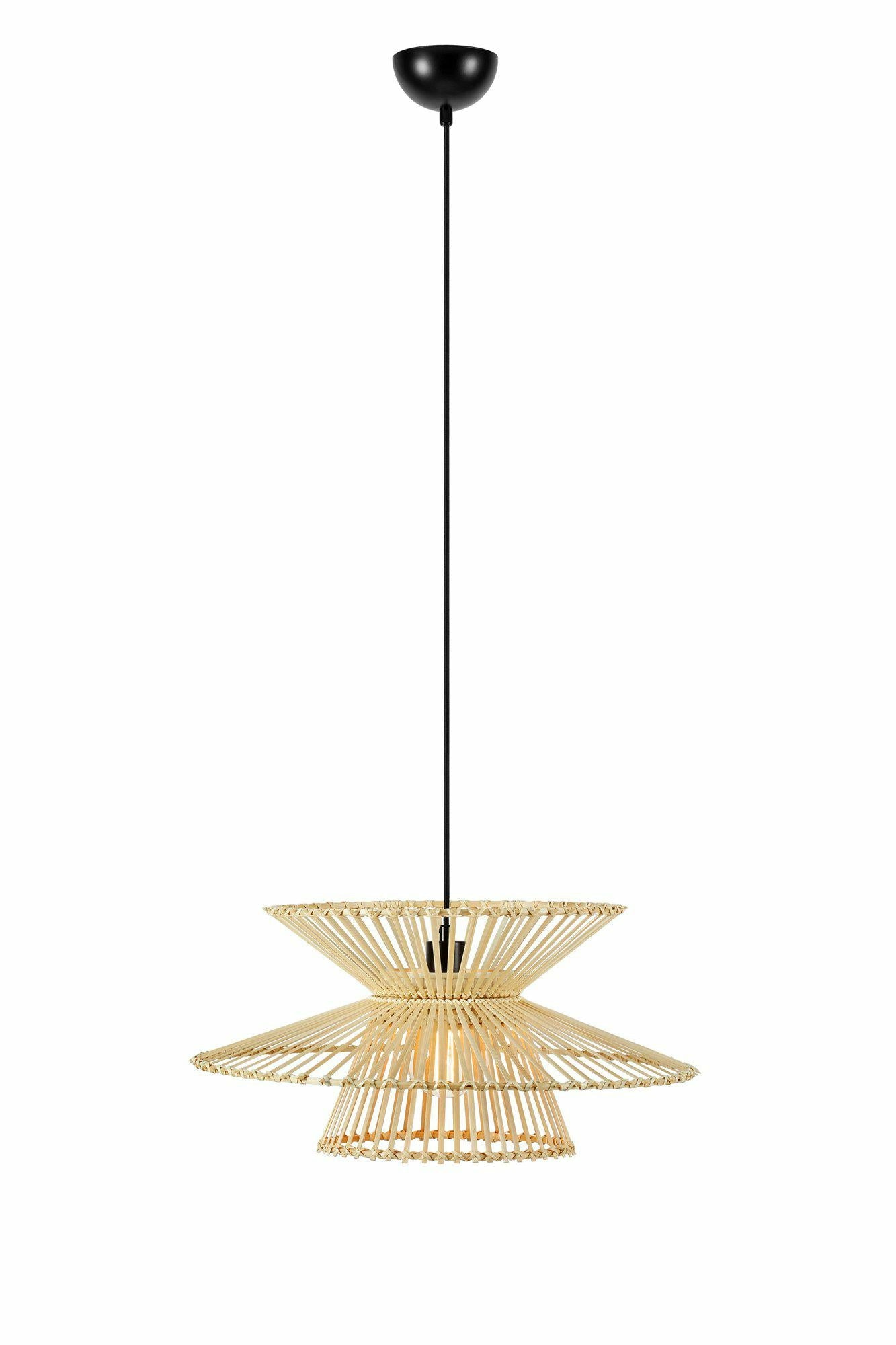 Markslöjd Pendelleuchte Duplici – Ø 57 × 27 cm, 40 W, Neutralweiss, natur/beige, E27, inkl. Leuchtmittel