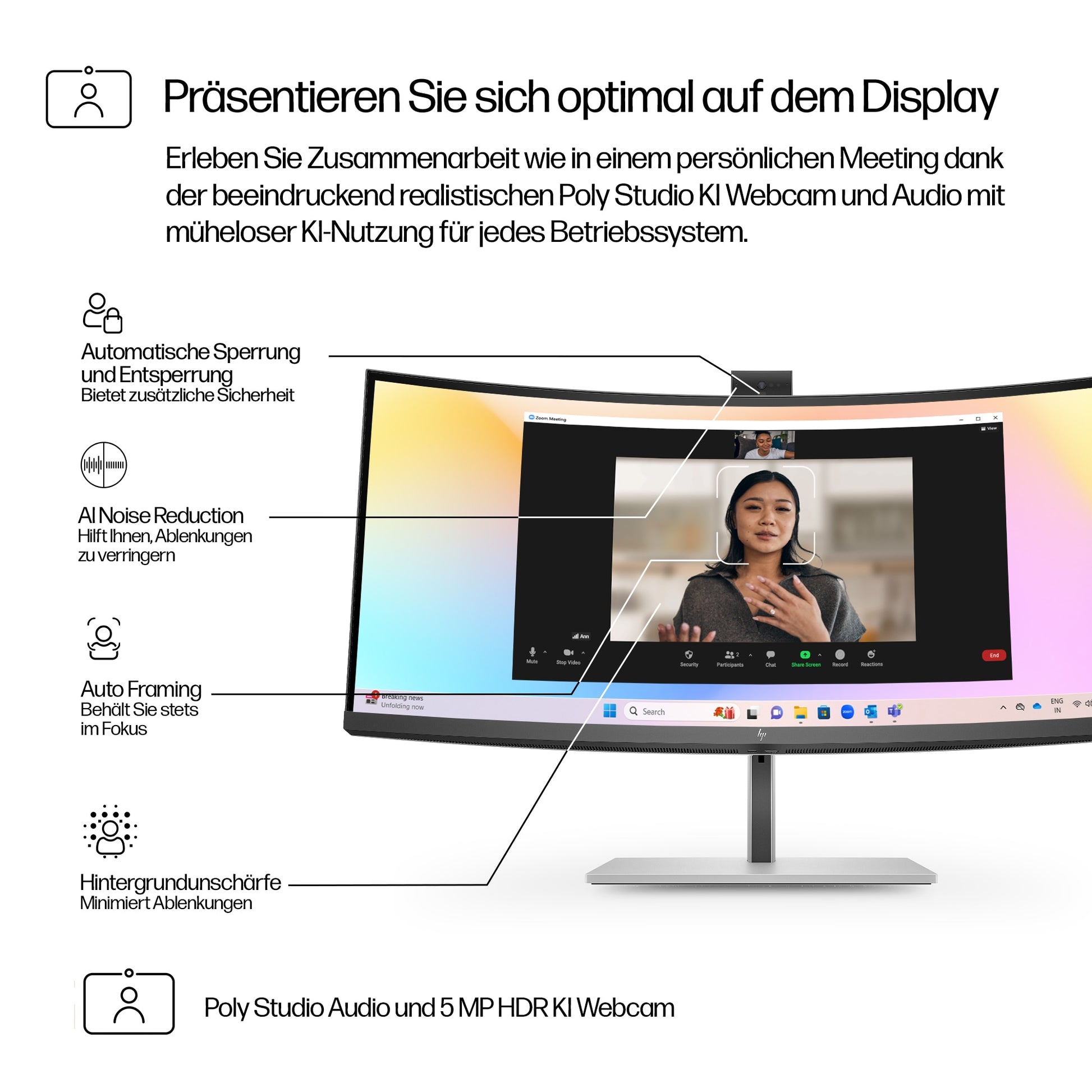 HP Serie 7 Pro 734pm – Monitor, 34", WQHD