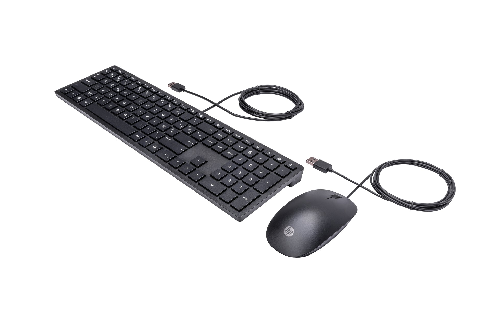 HP Pavilion 300 – Tastatur-Maus-Set – kabelgebunden – USB – AZERTY (BE) – Schwarz