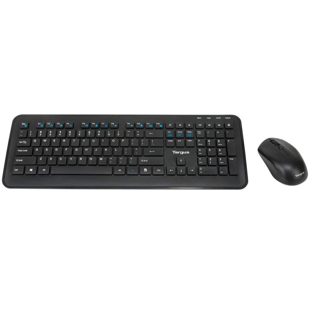 Targus AKM610ES – Tastatur-Maus-Set – 2,4 GHz USB-A (Empfänger) – QWERTY (ES) – Schwarz