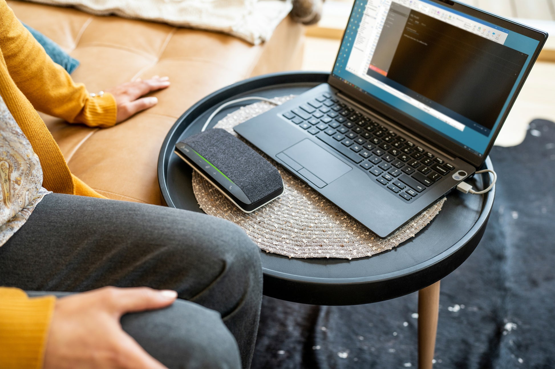 Poly Sync 10 Freisprecheinrichtung – USB‑A/USB‑C – Silber