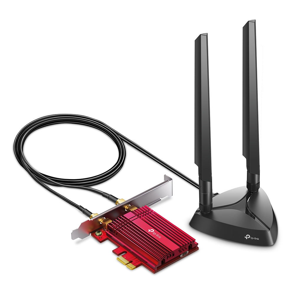 TP-Link AXE5400 PCIe-WLAN-Karte – Wi-Fi 6E (802.11ax), 5,4 Gbit/s, Bluetooth 5,2 – für PC