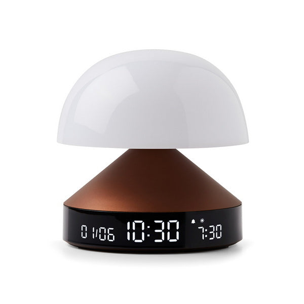 LEXON Lichtwecker Mina Sunrise – digital, bronze, Sonnenaufgangssimulation, Schlummerfunktion
