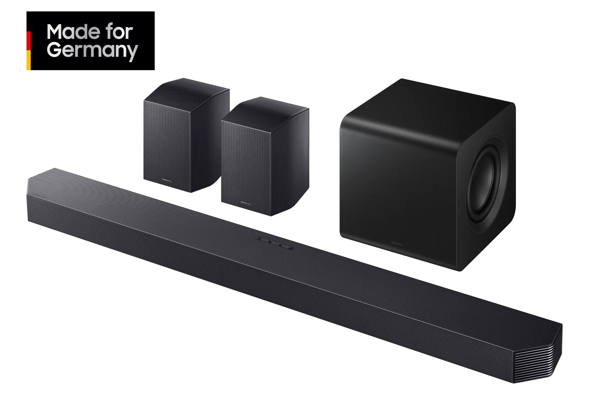 Samsung HW-Q935GF – Soundbar – 9.1.4, Dolby Atmos/DTS:X, mit kabellosem Subwoofer & Rücklautsprechern, Titan Schwarz