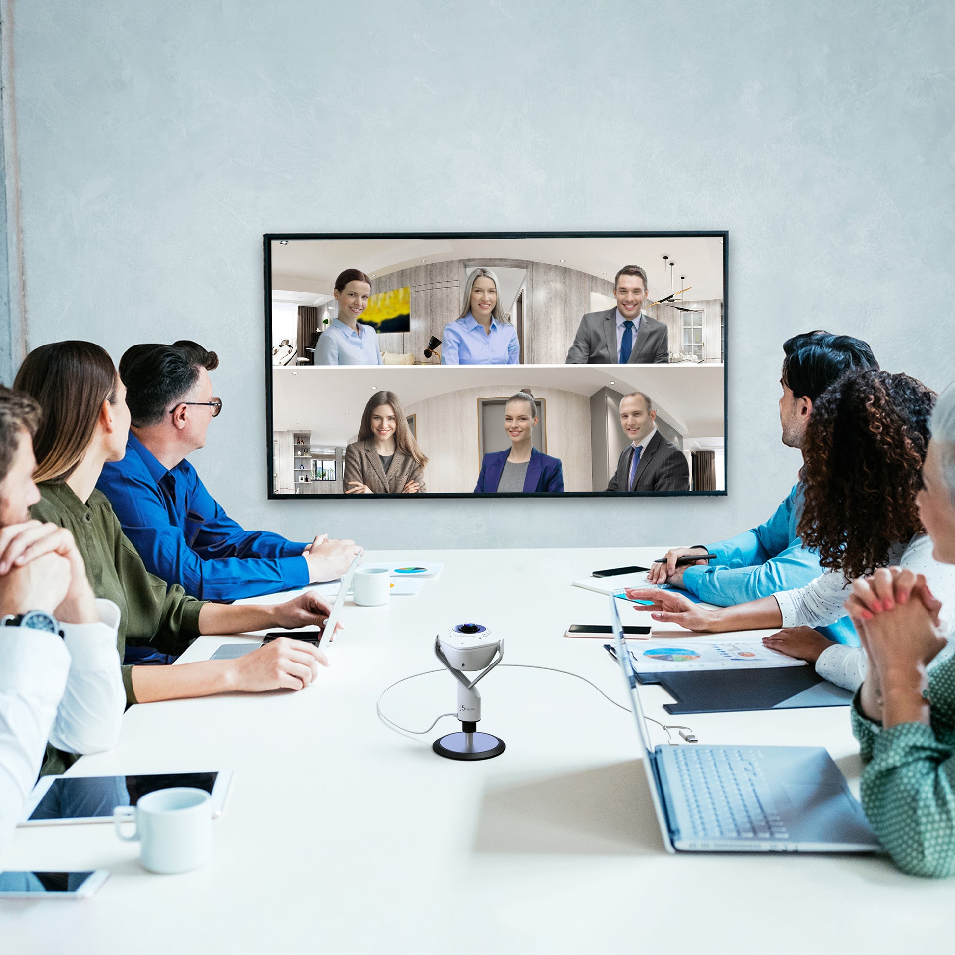 j5create Konferenzkamera – 360°, mit Freisprecheinrichtung