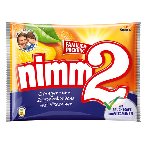 STORCK Nimm2 Classic Lutschbonbons – Fruchtmix, glutenfrei – 429 g