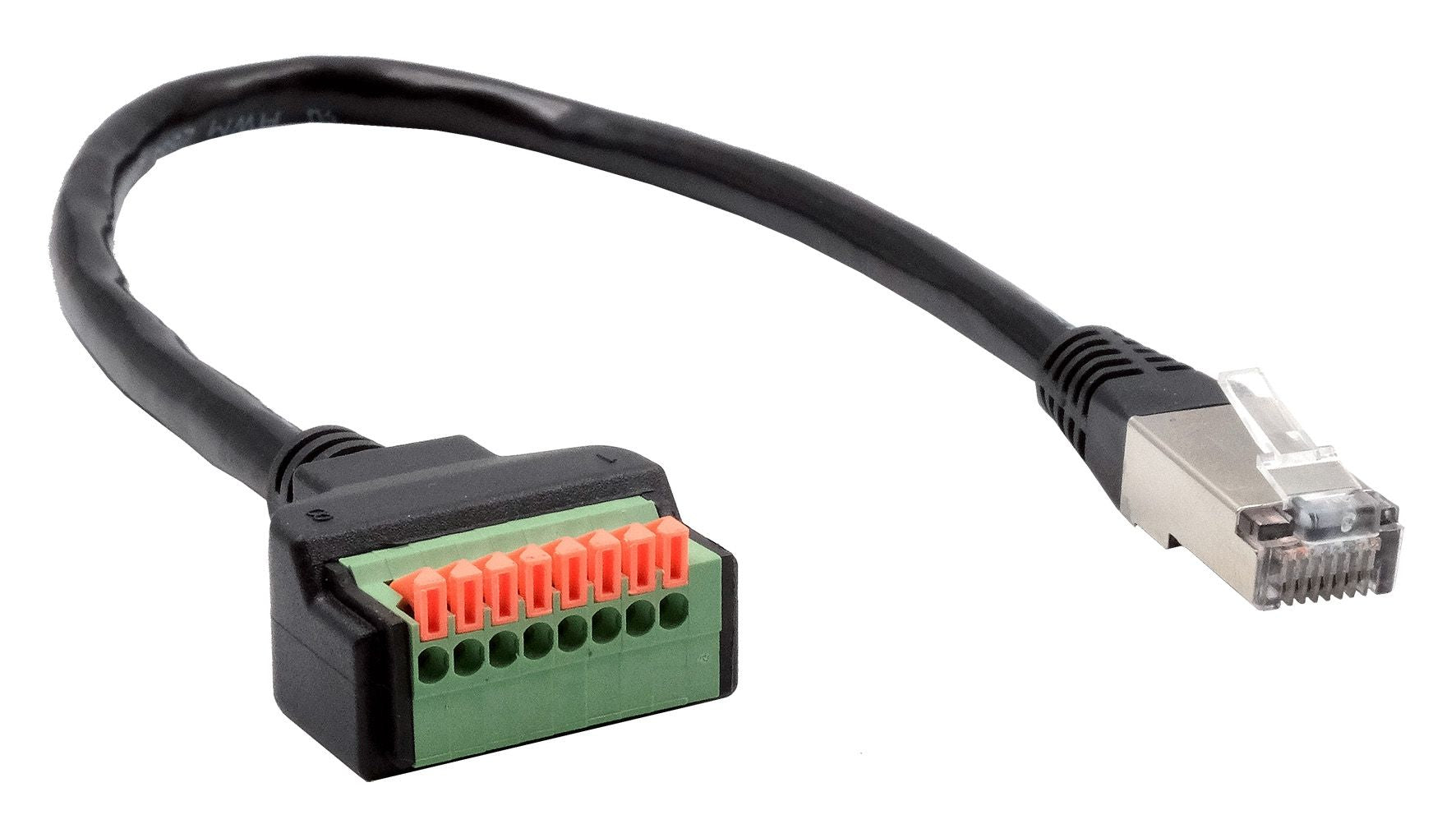 EXSYS RJ-45-Kupplung – RJ-45 8-poliger Terminalblock, 0,3 m, Schwarz, für Cat6