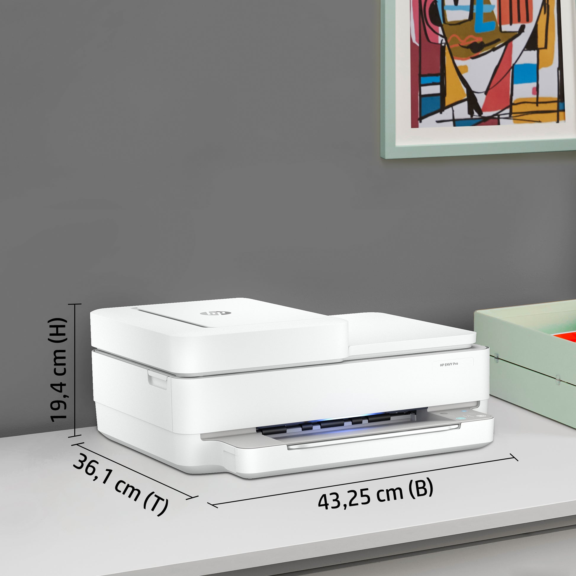 HP ENVY Pro 6422 – Farbtintenstrahl-Multifunktionsdrucker, A4, 4-in-1, Duplex, ADF, WLAN, AirPrint, Mopria