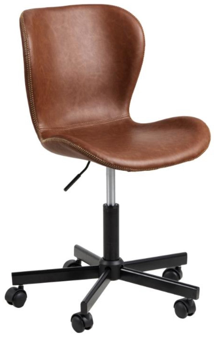 Actona AC Design Bürostuhl Batilda – braun, Kunstleder