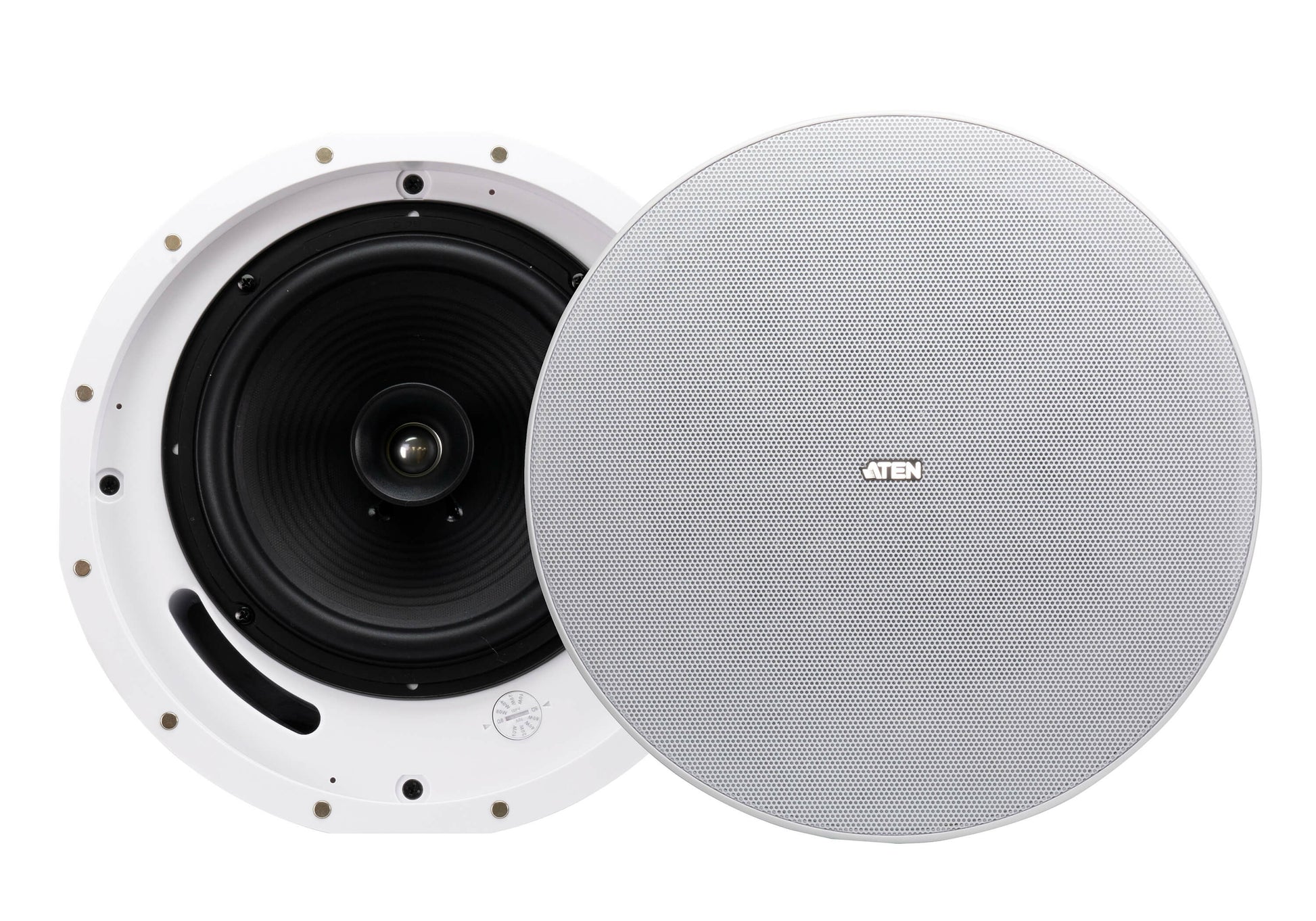 ATEN AS108 – Deckenlautsprecher – 2-Wege, 8", 8 Ω, 80 W, Grau