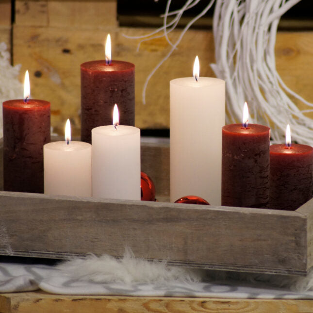 Balthasar Duftkerze – Ø 7 × 18 cm – Paraffin, ecru – 85 h