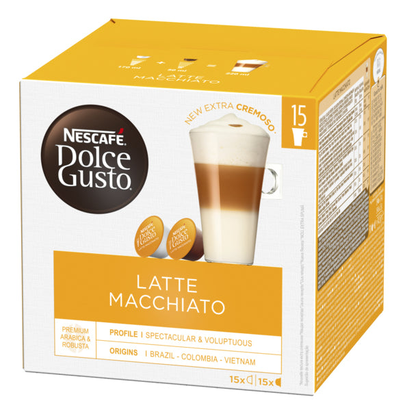 Nescafé Dolce Gusto Latte Macchiato – Kapseln für Dolce Gusto – 15 Kapseln