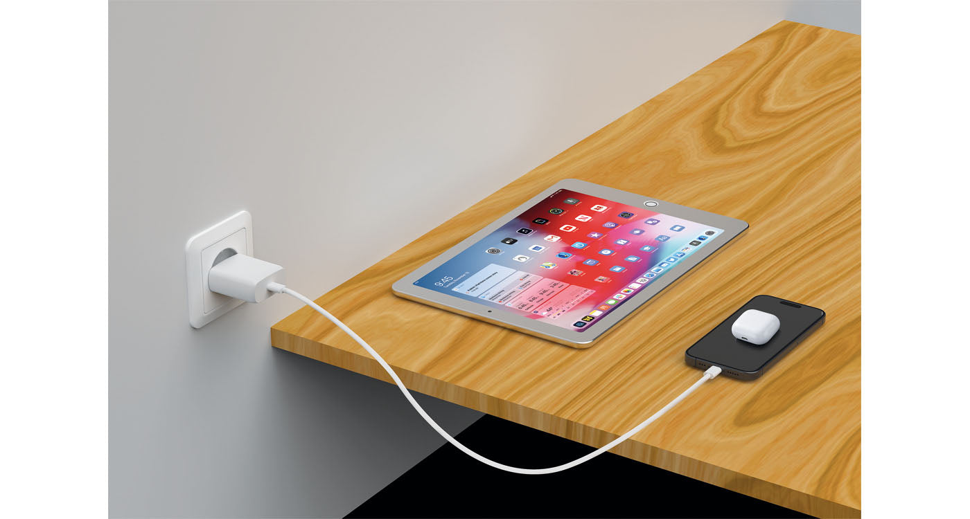 LMP Netzteil – 20 W, 1× USB-C, PD, QC, GaN – für iPad, iPhone