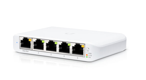 Ubiquiti UniFi Switch Flex – Managed Switch – 5×GbE, PoE+