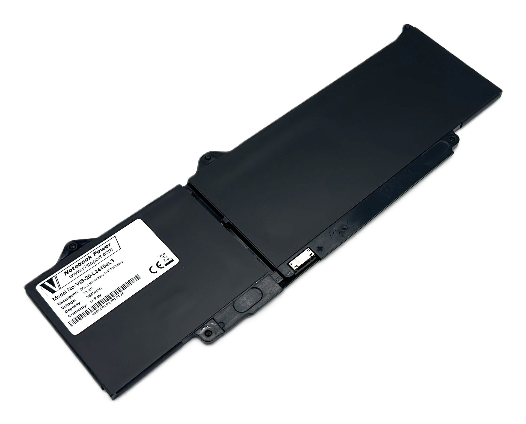 Vistaport Notebook-Akku – für Dell Latitude 3340, 3440, 3540, 5340 – 42 Wh, 11,4 V – Schwarz