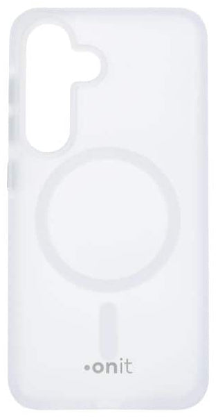 ONIT Mill.Std. Backcover – für Samsung Galaxy S25, MagSafe, PC+TPE+TPU, Weiss matt, bis 3 m Sturzschutz