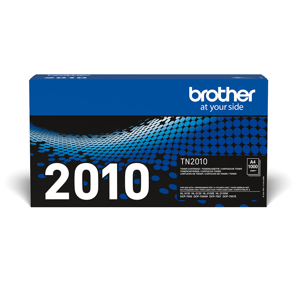 Brother TN-2010 Schwarz Toner – Original – 1'000 Seiten – für Brother DCP-7055/DCP-7055W/DCP-7057 u. a.