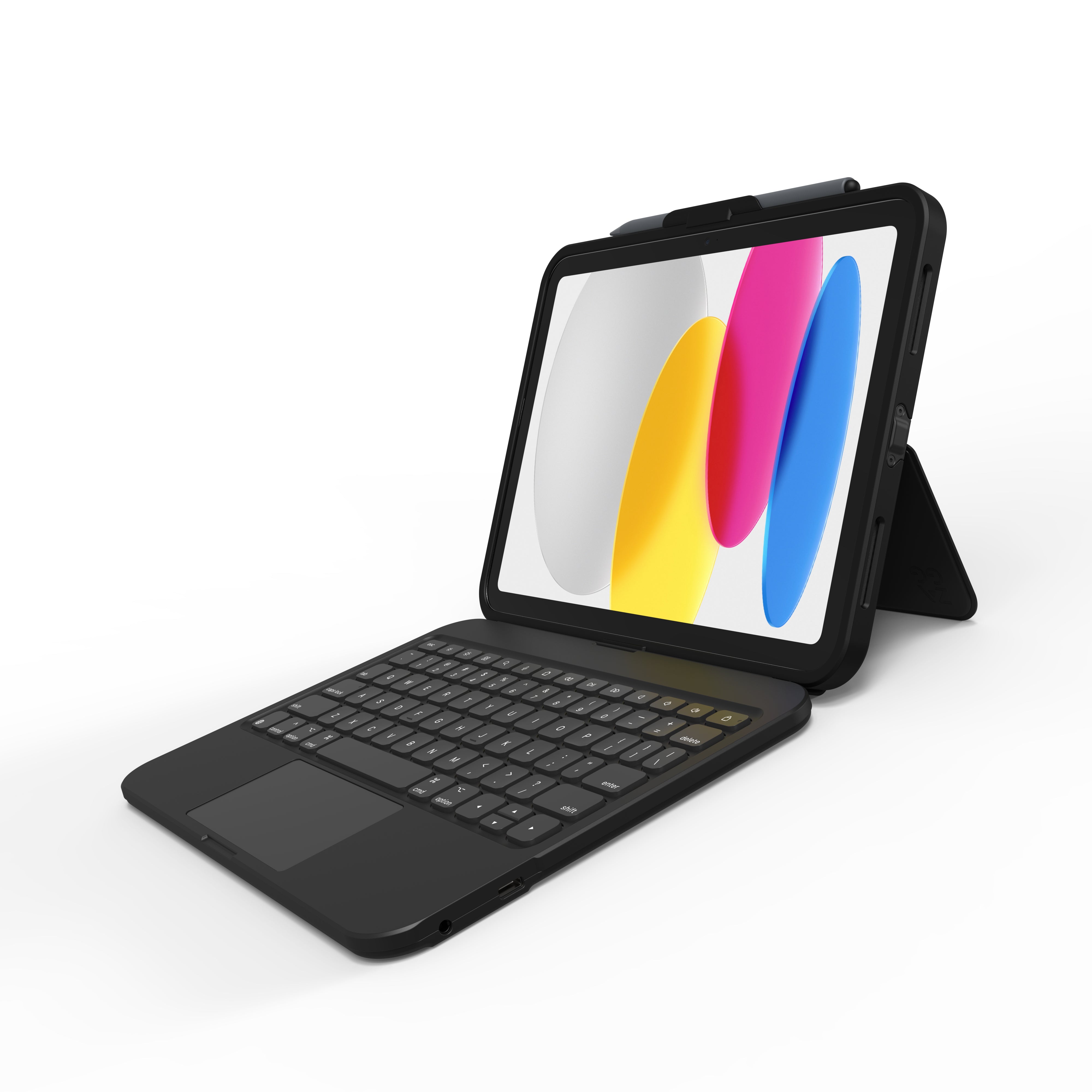 ZAGG TOUGH KEYS – Tastatur, CH-Layout (DE-CH), Schwarz – für iPad 10,9" (10. Generation)
